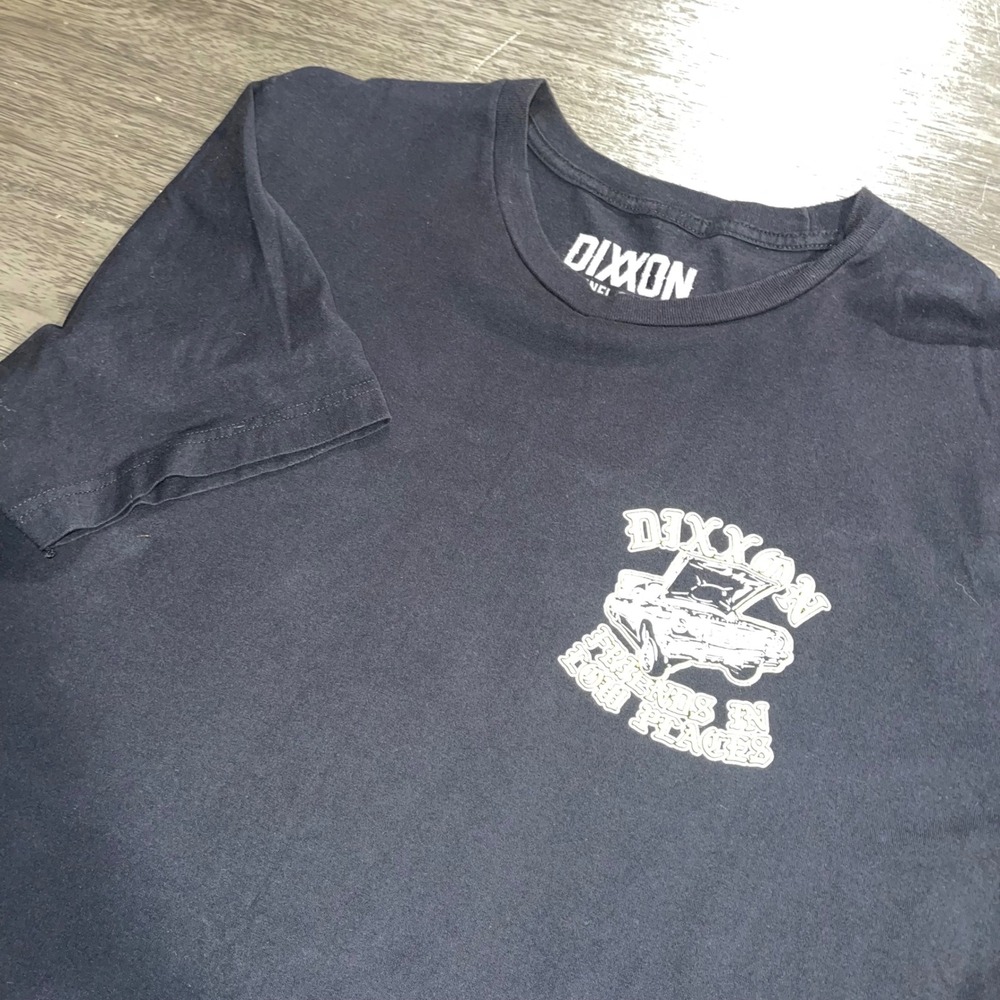 Dixxon Mens 2X Black T-Shirt Friends in Low Places Lowrider Graphic Tee
